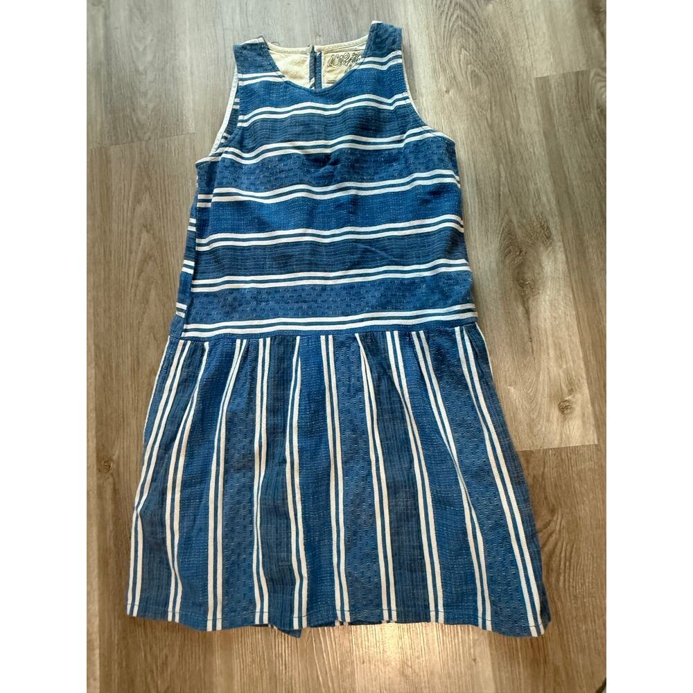 Ace & Jig Dress, Women’s size Small, blue and white stripe, tank, drop waist